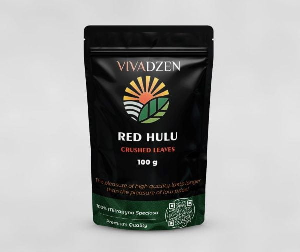 Red Hulu Kratom Crushed Leaf